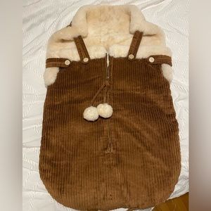 Corduroy Sherpa sleeping bag handmade